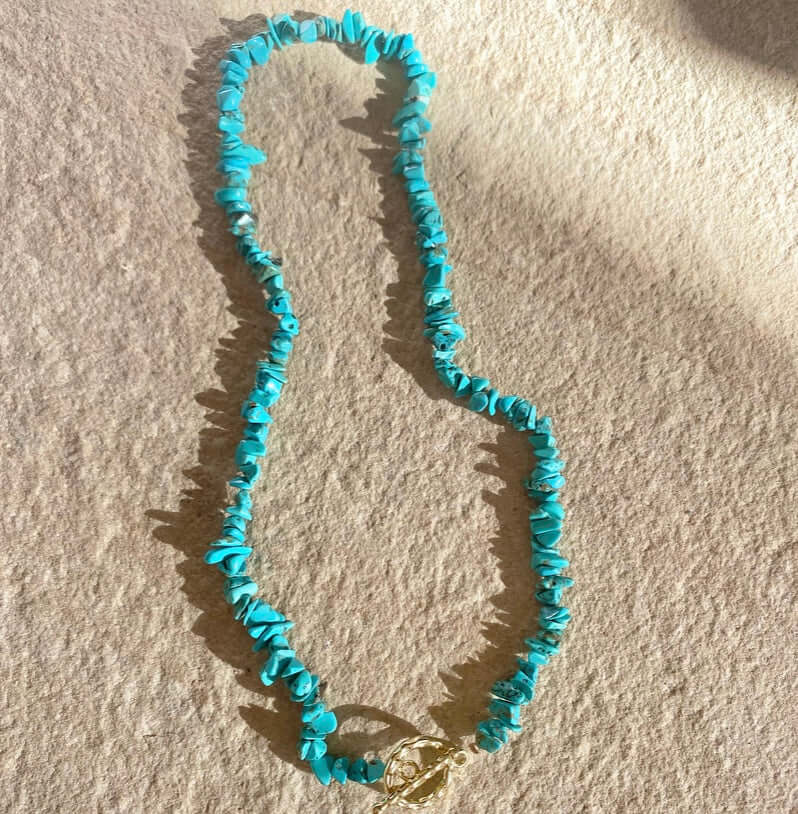 Blue puka outlet shell necklace
