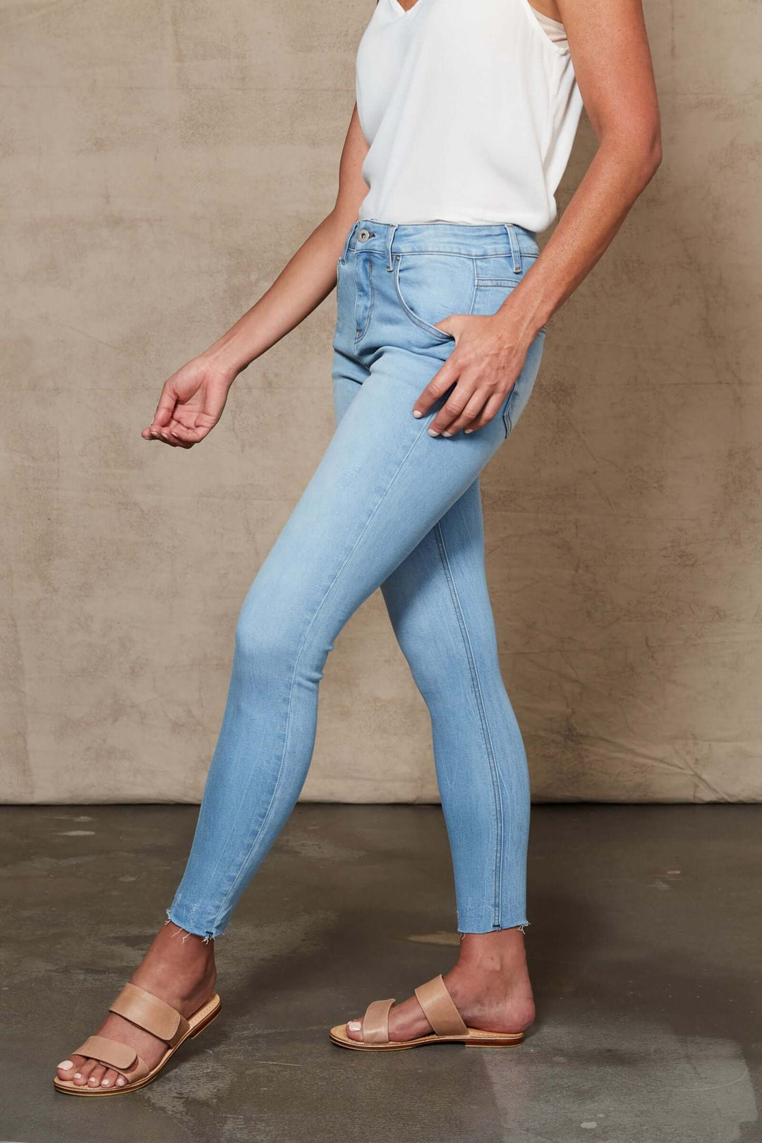 Junko Denim Jeans | Cape Blue