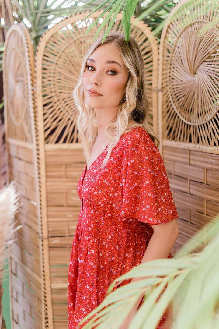 Ksar Mini Dress | Moroccan Rose