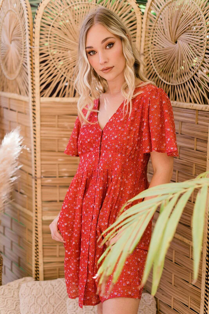 Ksar Mini Dress | Moroccan Rose