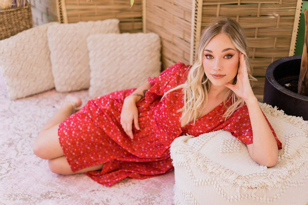 Ksar Mini Dress | Moroccan Rose