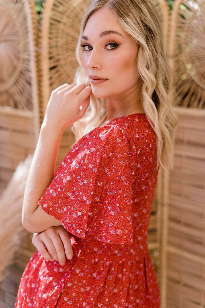 Ksar Mini Dress | Moroccan Rose