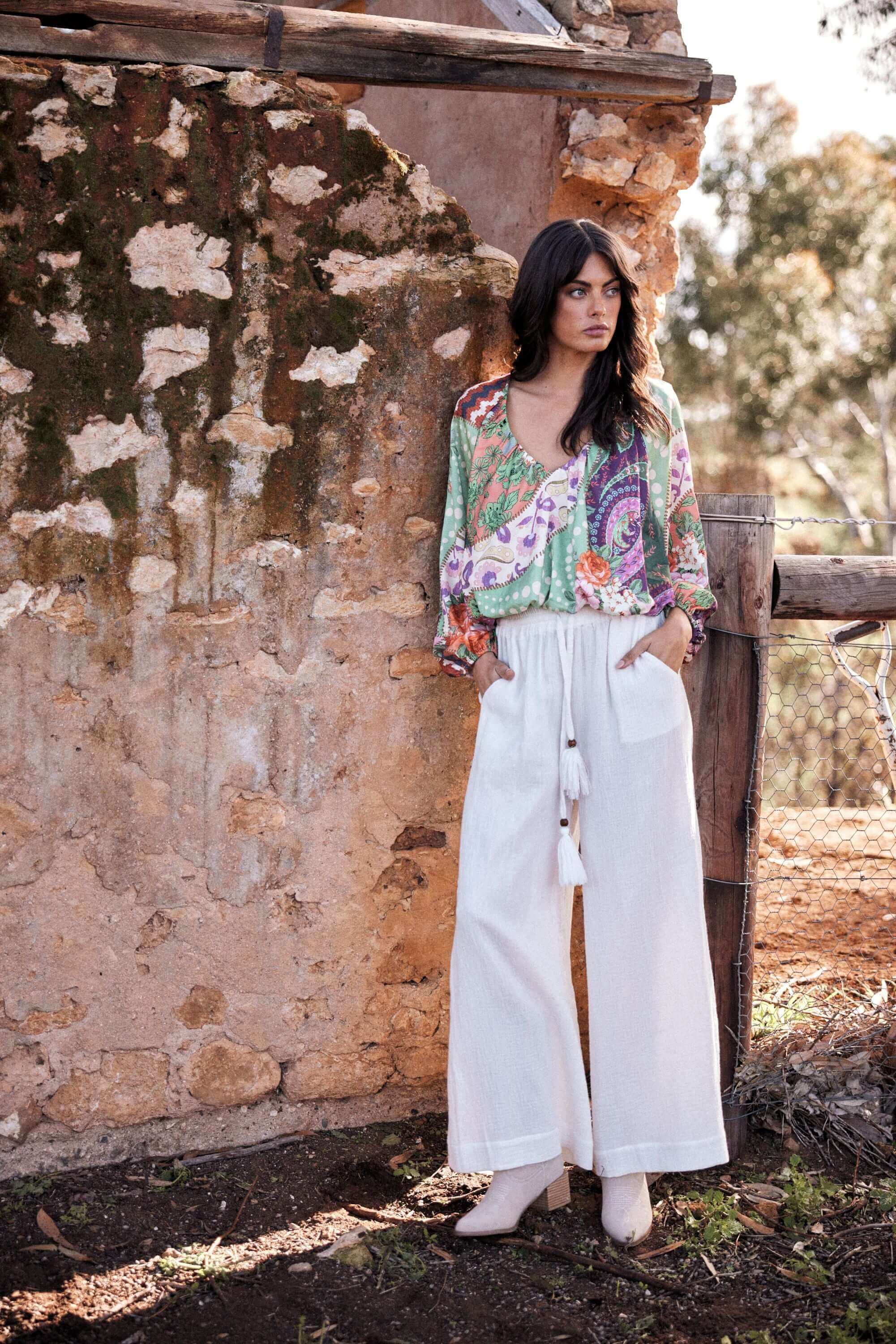 Flowers For Me Pants  boho bird  birdsnest Australia