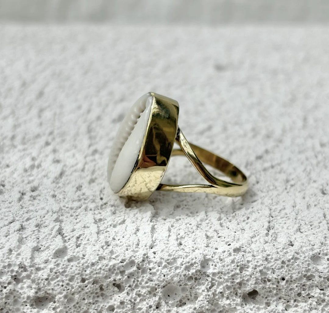 Seascape Brass Ring