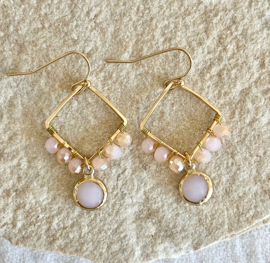 Tara Earrings | Pink