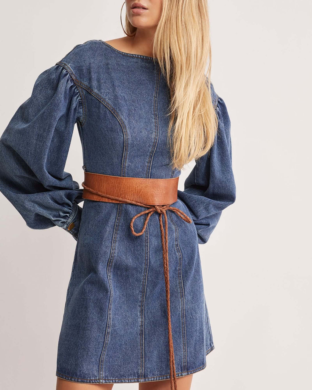 Waterlily Denim Mini Dress