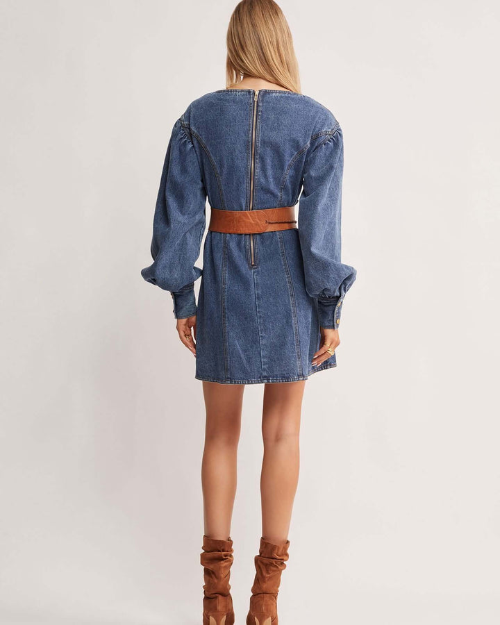 Waterlily Denim Mini Dress