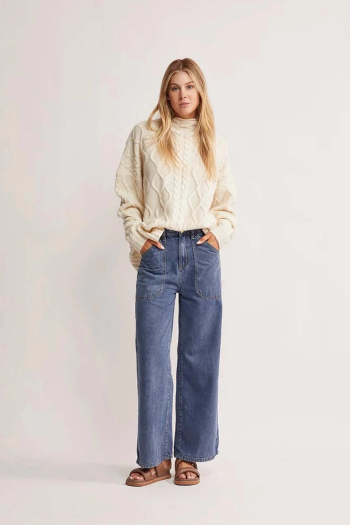 Waterlily Denim Pants