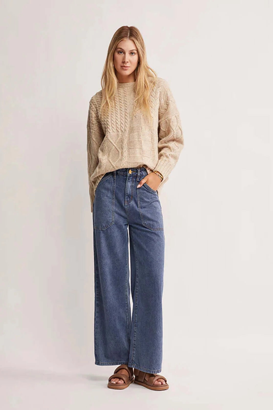 Waterlily Denim Pants