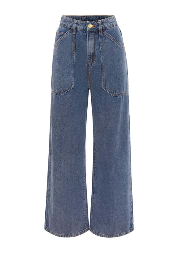 Waterlily Denim Pants