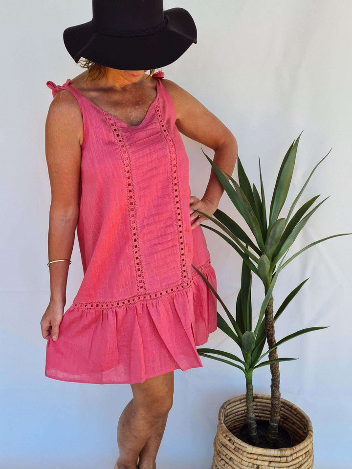 Stella Mini Dress- Watermelon