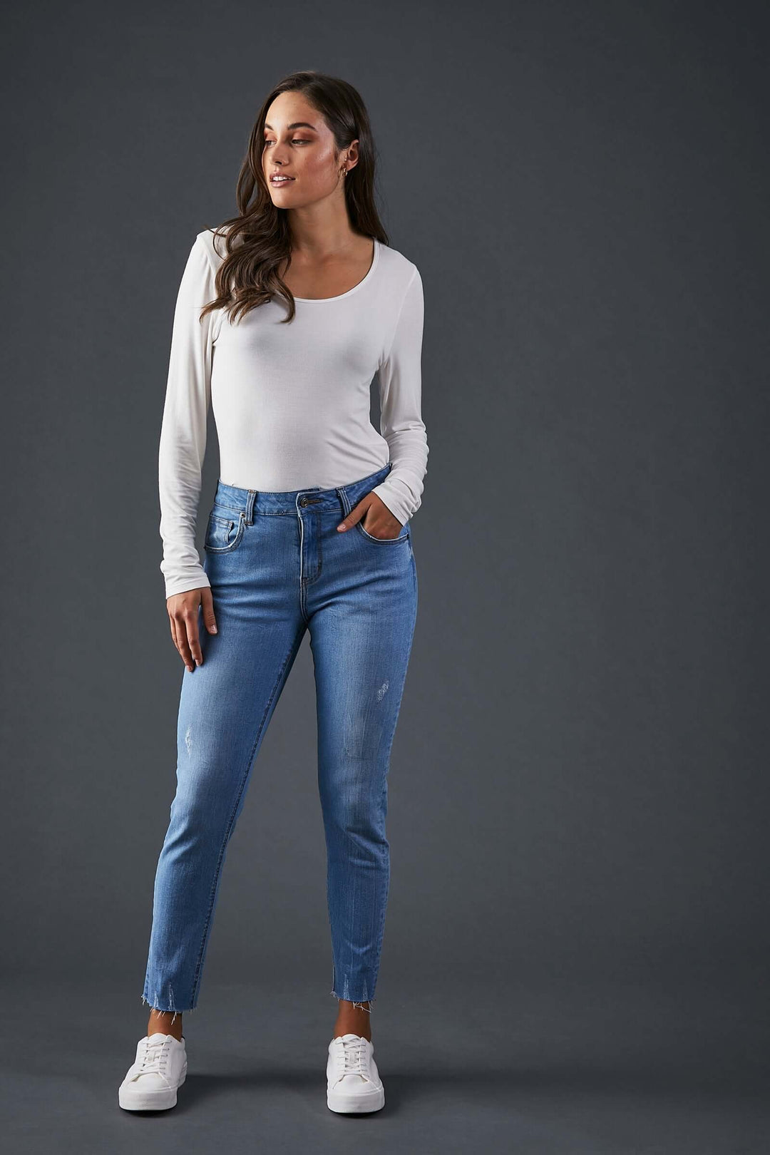Junko Denim Jeans | Cape Blue