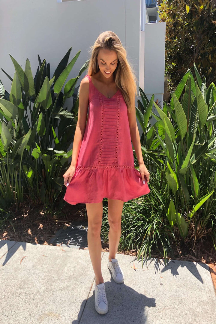 Stella Mini Dress- Watermelon